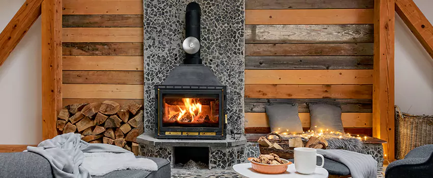 Thelin Hearth Products Direct Vent Gas Stove Fireplace Inspection in Ukiah, California